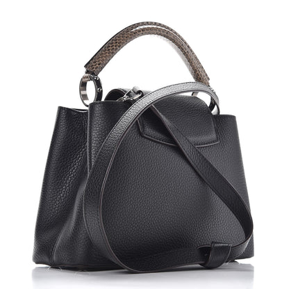 Louis Vuitton Taurillon Python Capucines BB Black 3 of 8