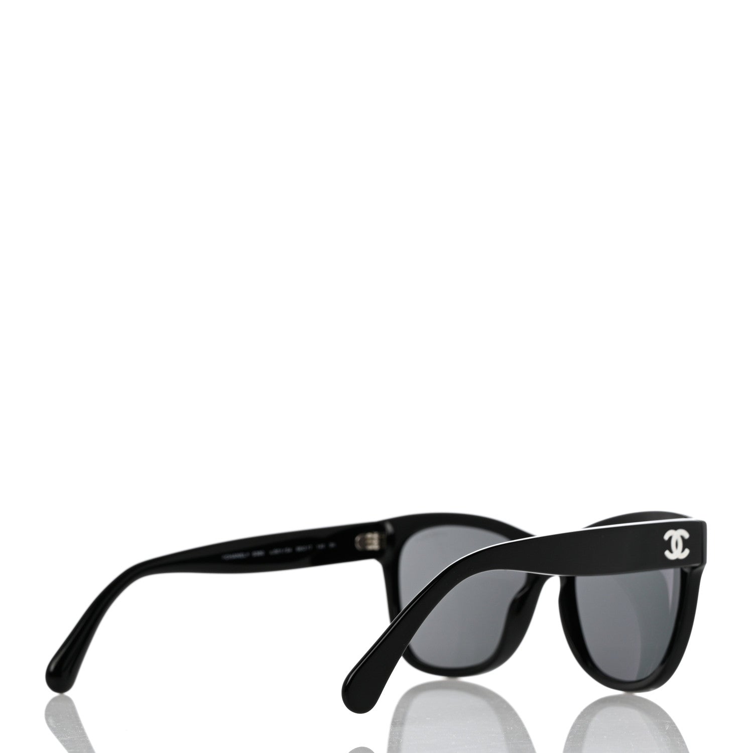 Chanel Acetate Square CC Sunglasses 5380 Black 4 of 8