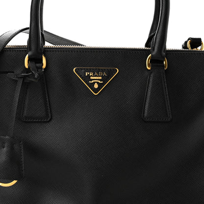 Prada Saffiano Small Galleria Double Zip Tote Black 7 of 9