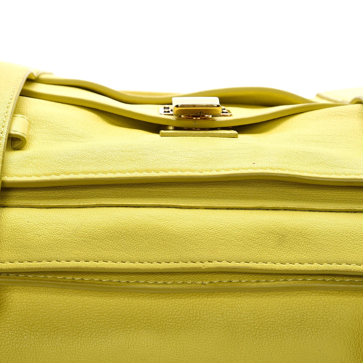 Proenza Schouler Lambskin Medium PS1 Satchel Citron 10 of 20