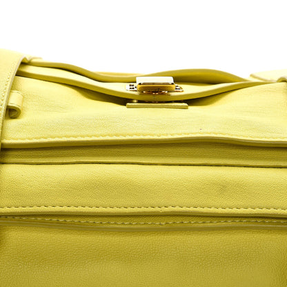 Proenza Schouler Lambskin Medium PS1 Satchel Citron 10 of 20