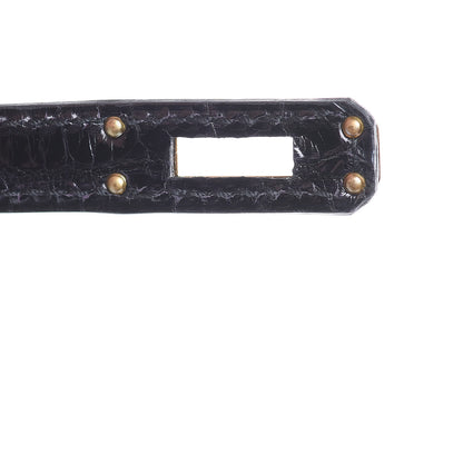 Hermes Shiny Alligator Mini Kelly Sellier 20 Black 26 of 37