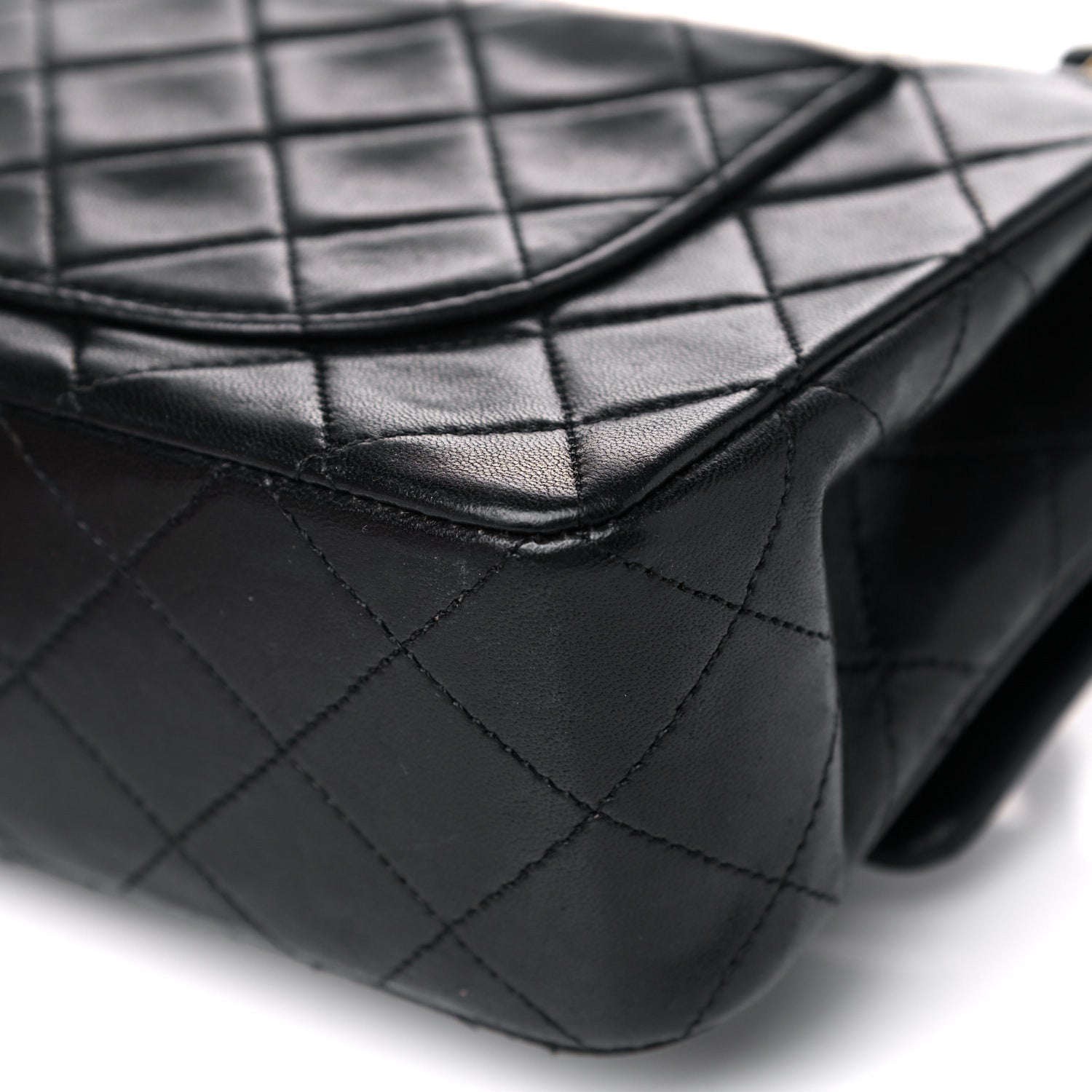 Chanel Lambskin Quilted Small Double Flap Black 13 of 18