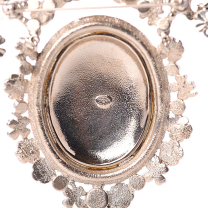Chanel Metal Swing Pearl Crystal Charms Brooch Gold 3 of 4