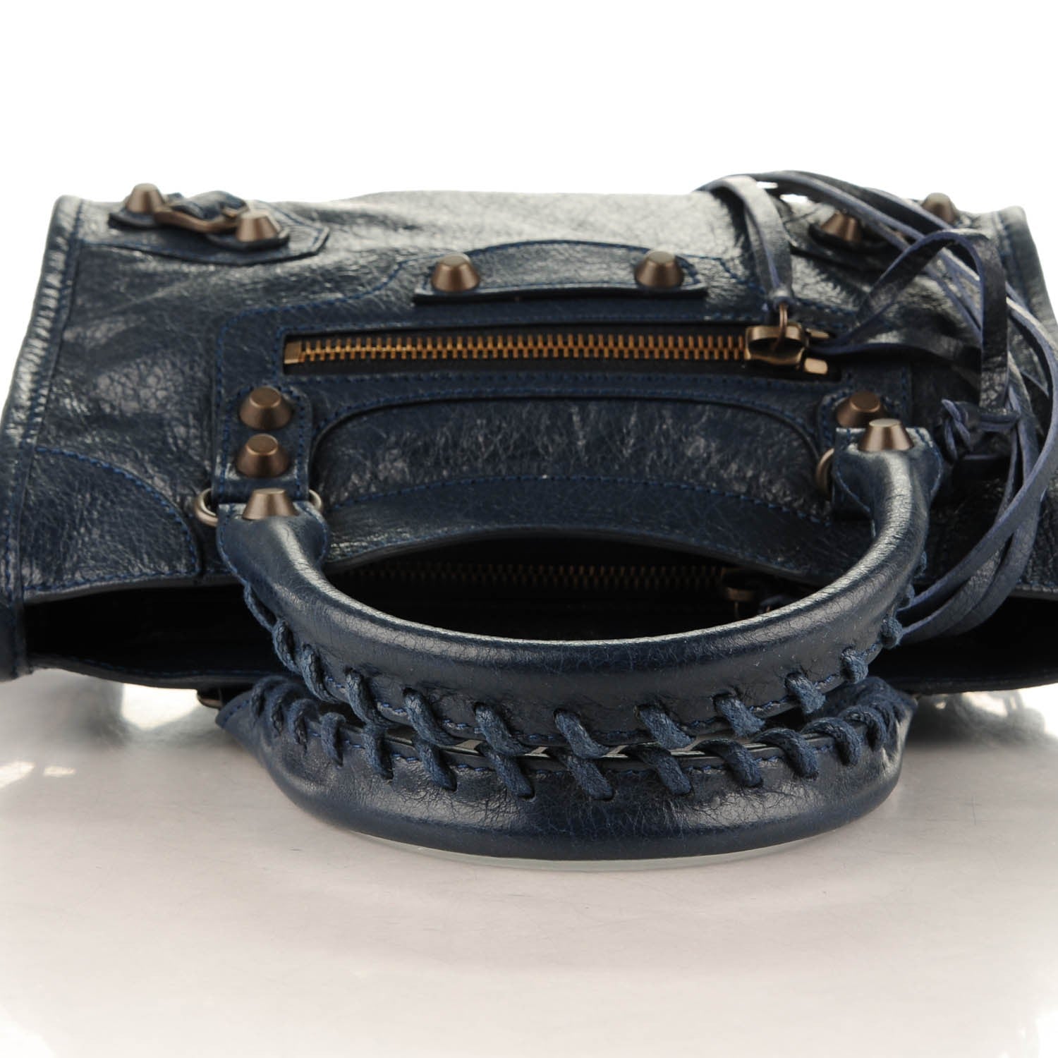 Balenciaga Agneau Classic Hardware Mini City Bleu Obscur 5 of 8