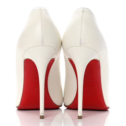 Christian Louboutin Kid Bareta 100 Pumps 38.5 Neige Light Gold 6 of 11