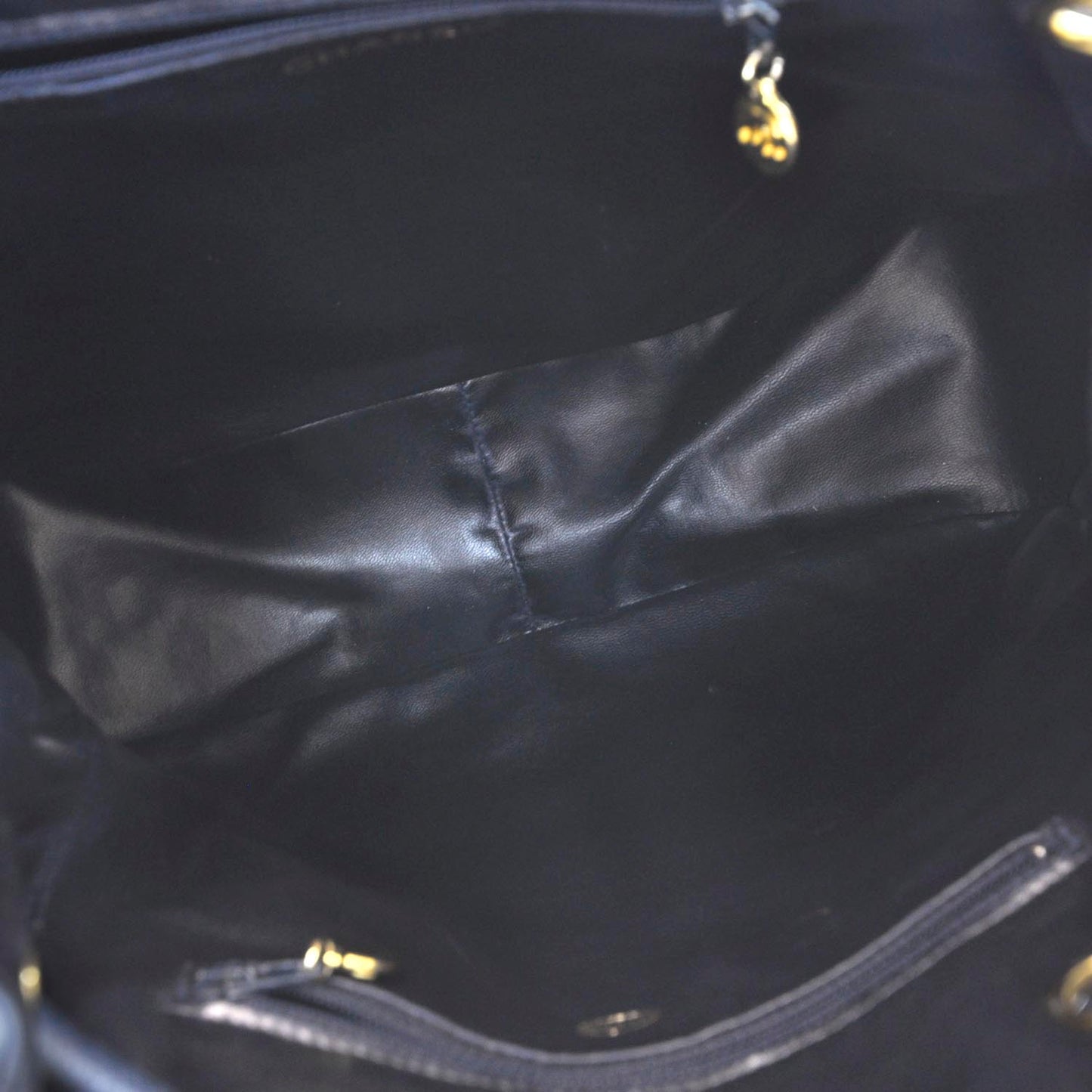 Caviar Quilted Backpack Navy Blue
