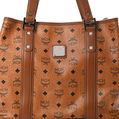 MCM Visetos Shopping Tote Cognac 8 of 10