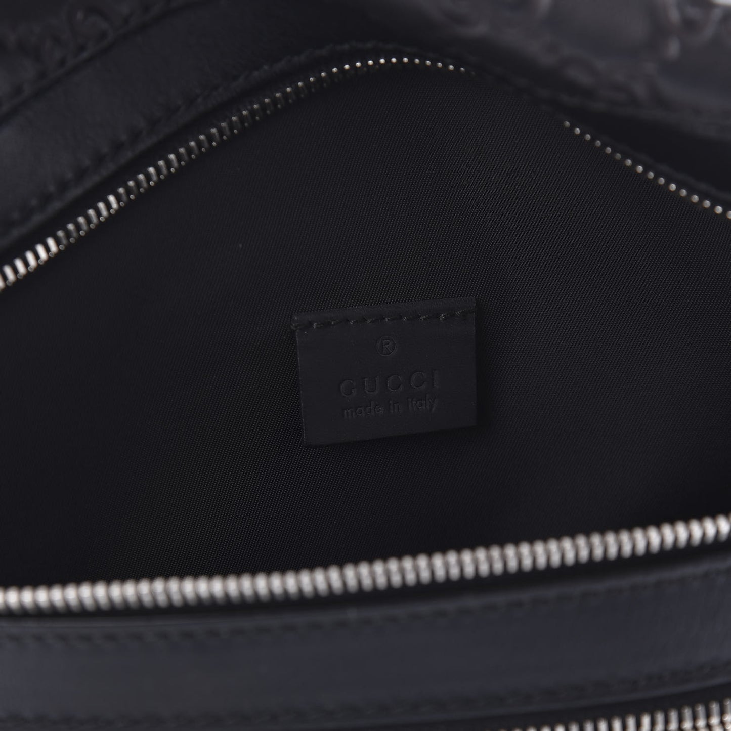 Guccissima Web Belt Bag Black