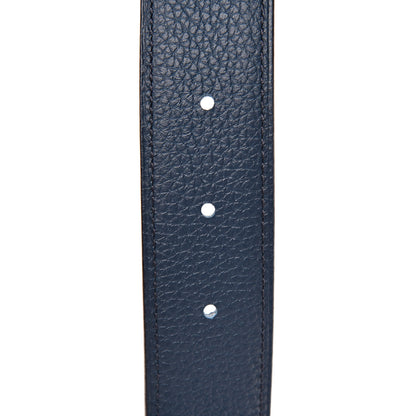 Hermes 135 Togo 32mm H Belt 90 Black Bleu de Prusse 5 of 7