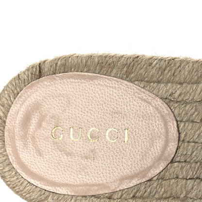 Gucci Linen Psychedelic Mini GG Espadrille Slide Sandals 39 Multicolor 9 of 11