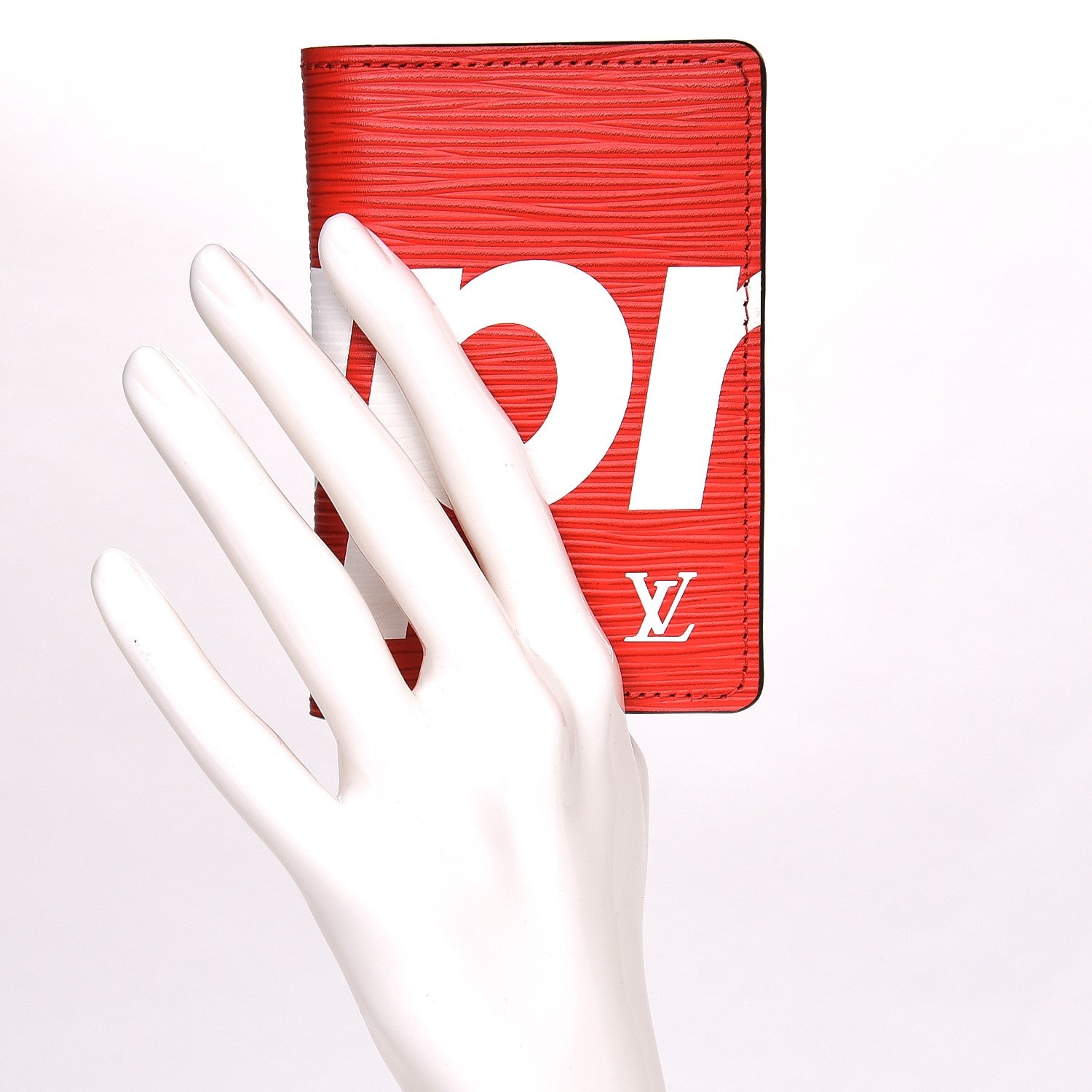 Louis Vuitton X SUPREME Epi Pocket Organizer Red 2 of 8