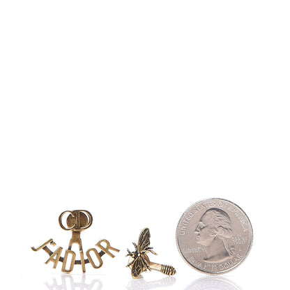 Christian Dior Metal J'Adior Earrings Aged Gold 2 of 5