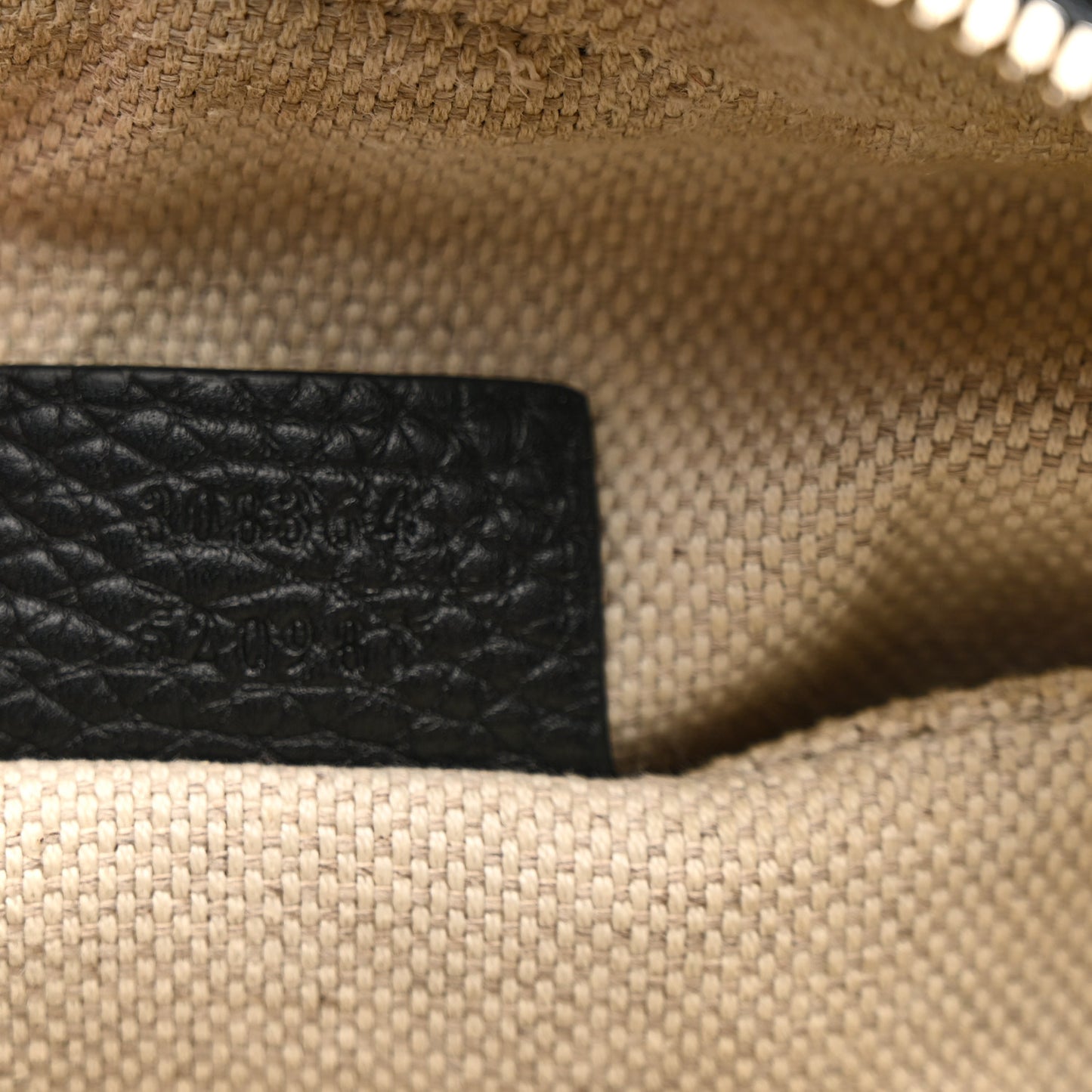 Pebbled Calfskin Small Soho Disco Bag Black