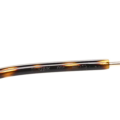 Saint Laurent Metal Aviator SL 328/K Sunglasses Gold Tortoise 6 of 7
