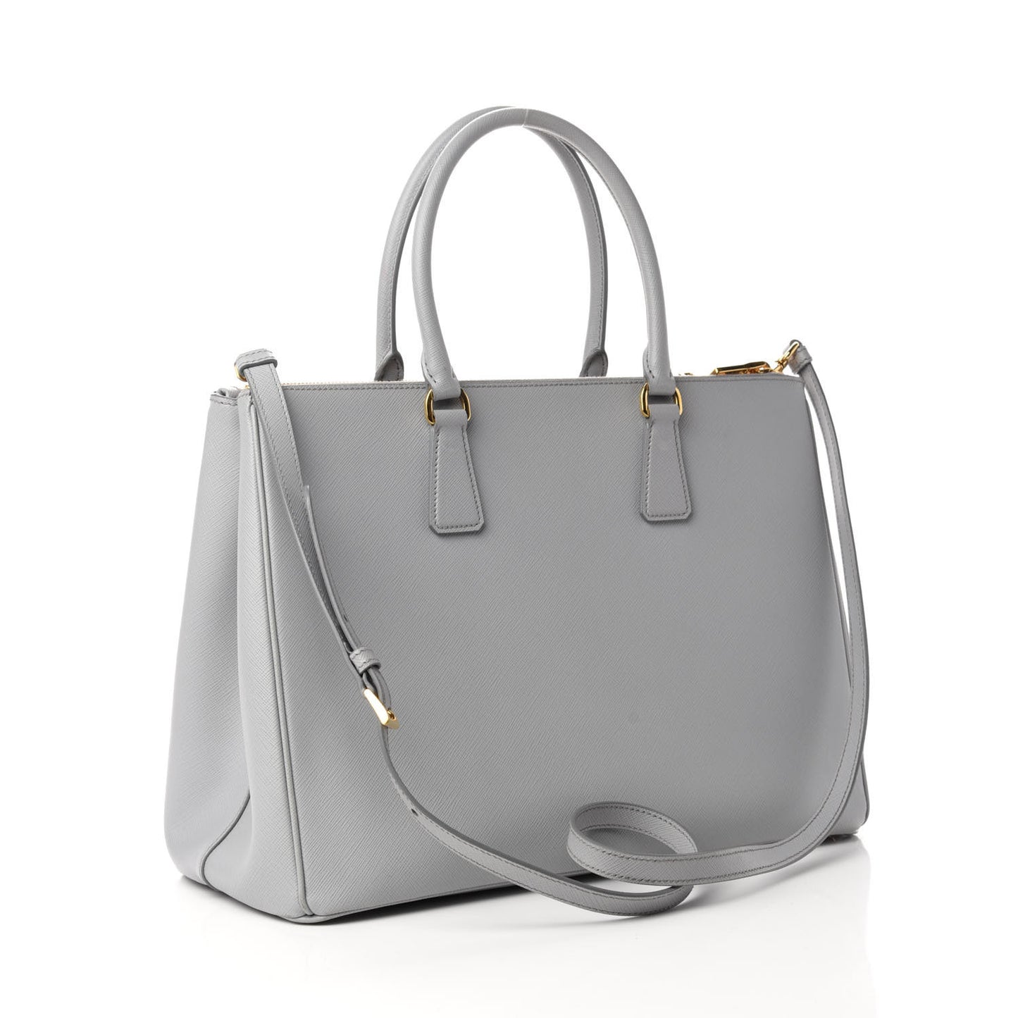 Saffiano Large Galleria Double Zip Tote Granito