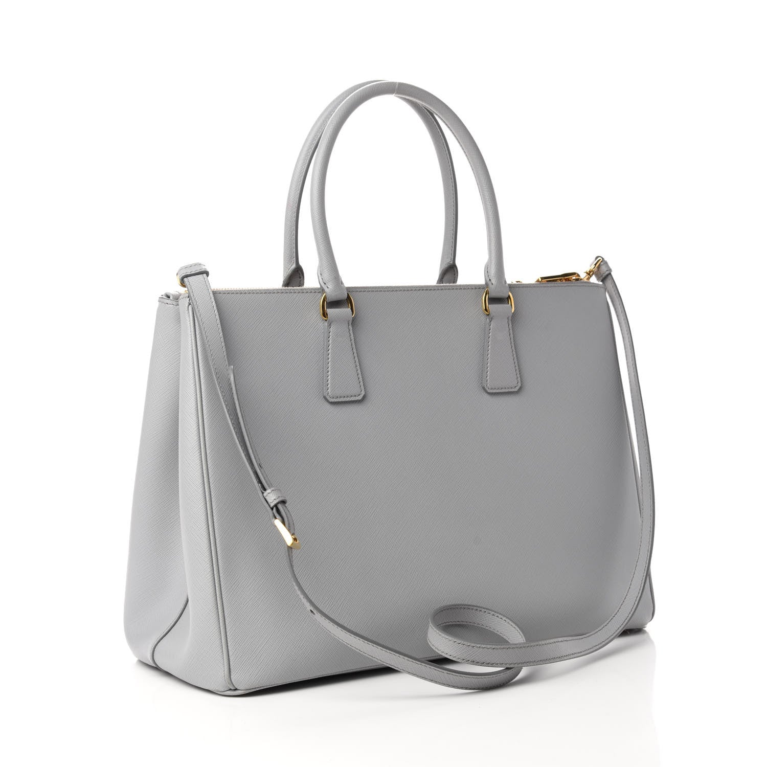 Prada Saffiano Large Galleria Double Zip Tote Granito 3 of 10