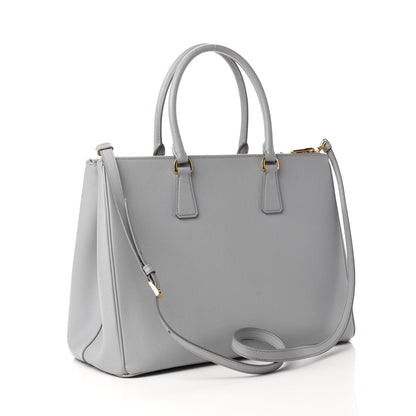 Prada Saffiano Large Galleria Double Zip Tote Granito 3 of 10