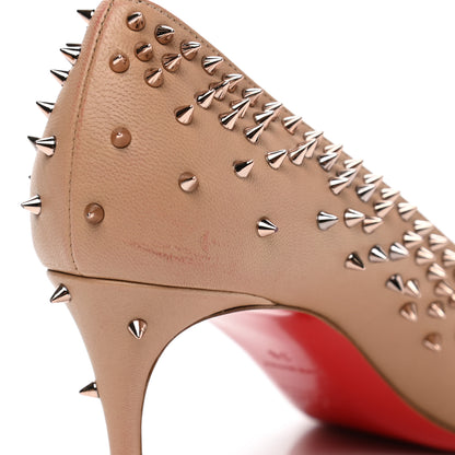 Christian Louboutin Patent Pigalle Spikes 85 Pumps 38 Nude 11 of 11