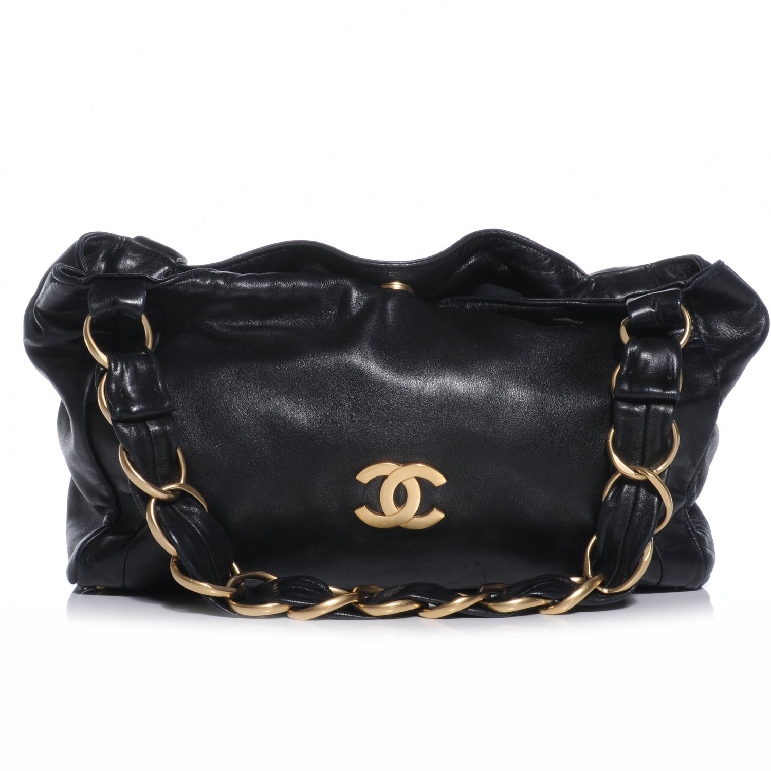 Chanel Lambskin Small Olsen Shoulder Bag Black 1 of 7