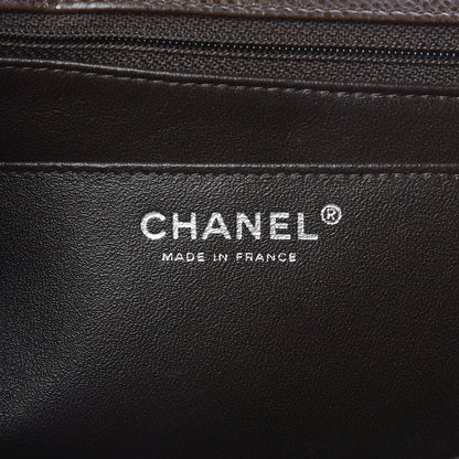 Chanel Caviar Quilted Maxi Single Flap Dark Brown 10 of 12