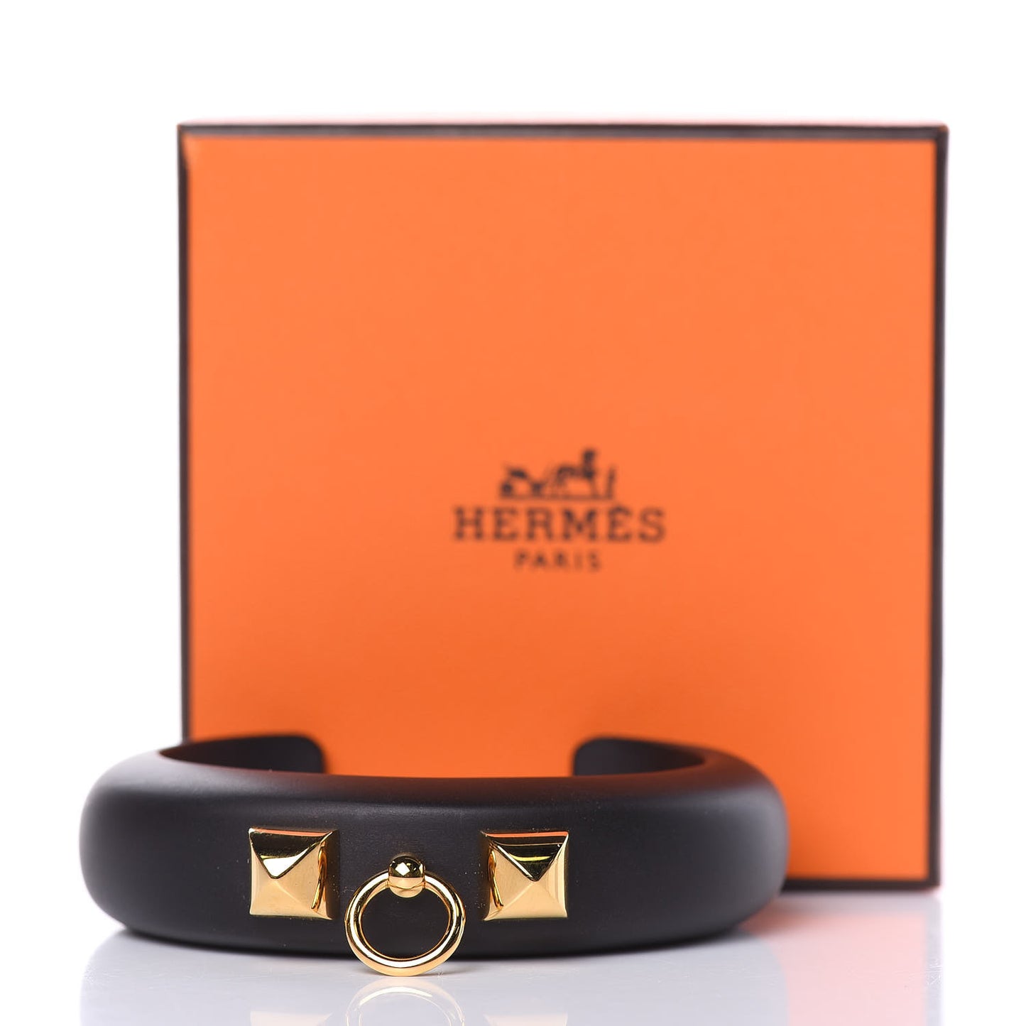 Pearwood Medor Fine Cuff M Bracelet Black