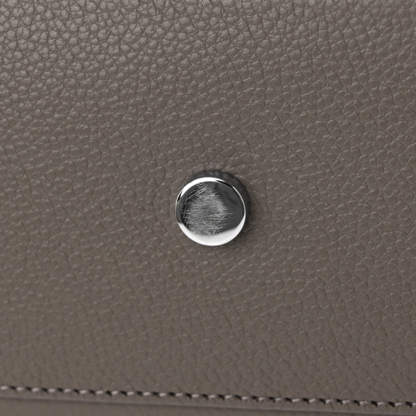 Grained Calfskin Nano Sac De Jour Fog