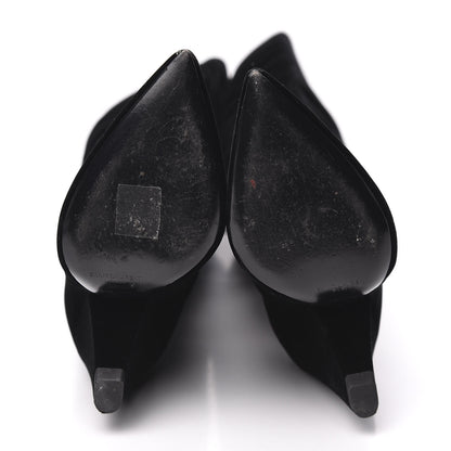 Saint Laurent Velvet Niki 105 Thigh High Boots 36.5 Black 5 of 8