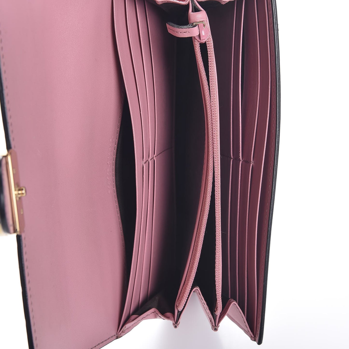 Guccissima Signature Icon Continental Wallet Carmine Rose