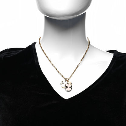 Louis Vuitton Monogram Charms Necklace Gold 2 of 6