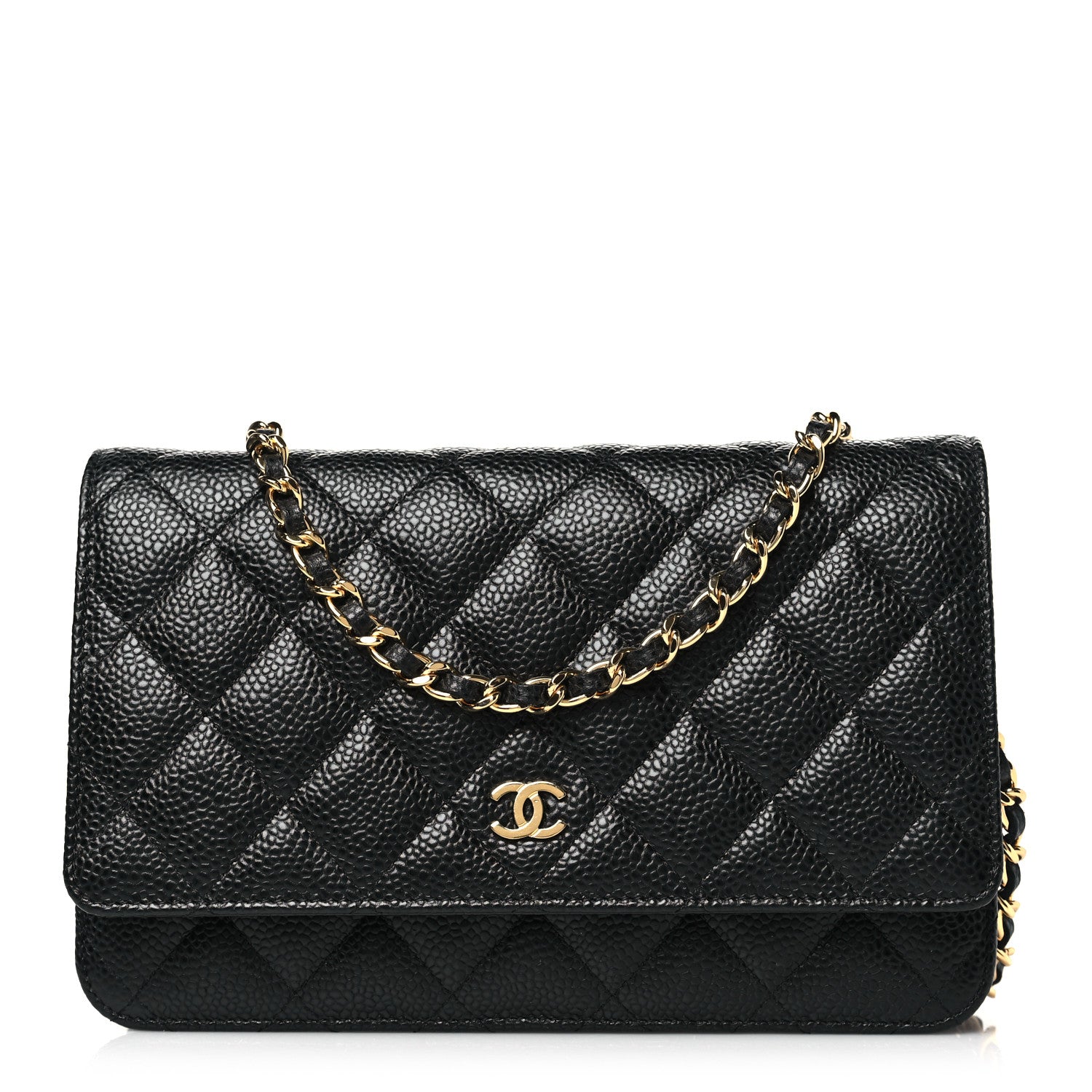 Chanel Caviar Quilted Wallet on Chain WOC Black 1 of 11