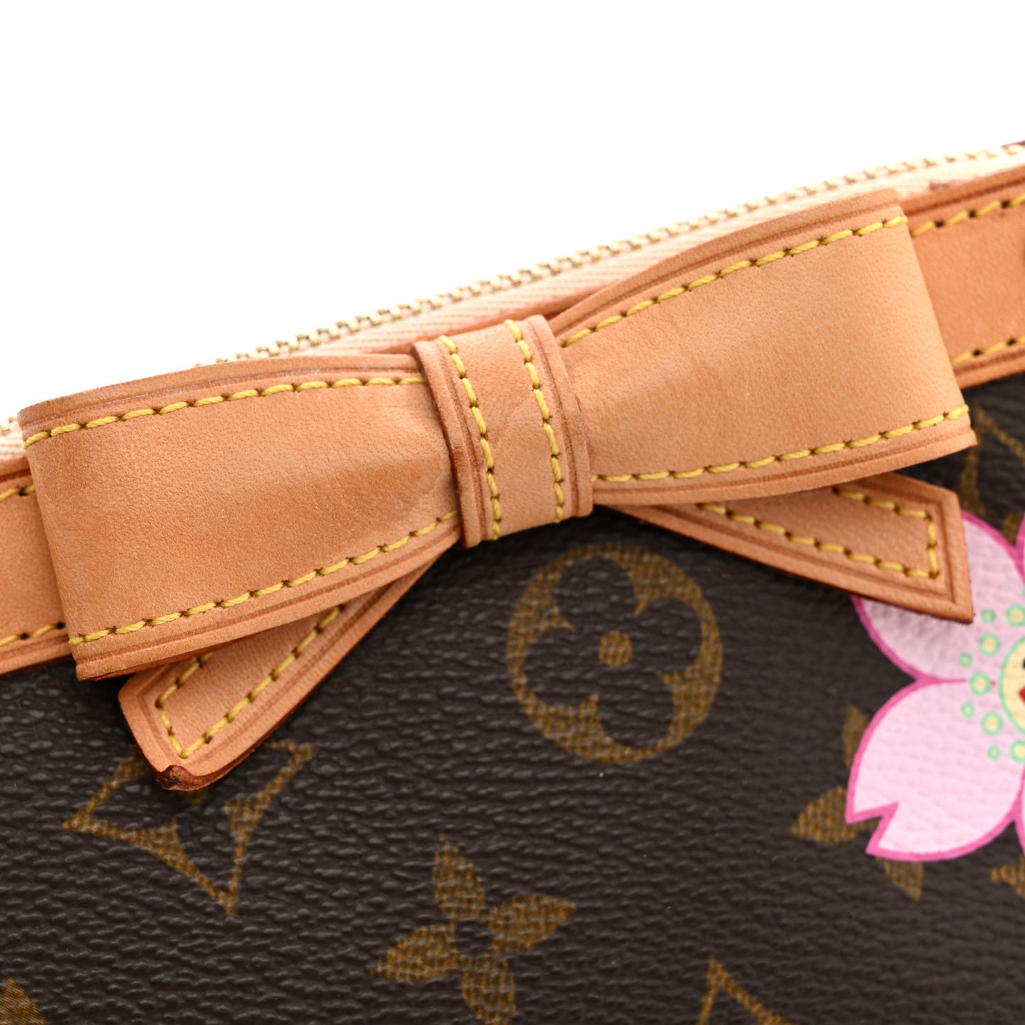 Monogram Cherry Blossom Pochette Accessories Brown