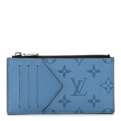 Louis Vuitton Taigarama Coin Card Holder Denim 1 of 8