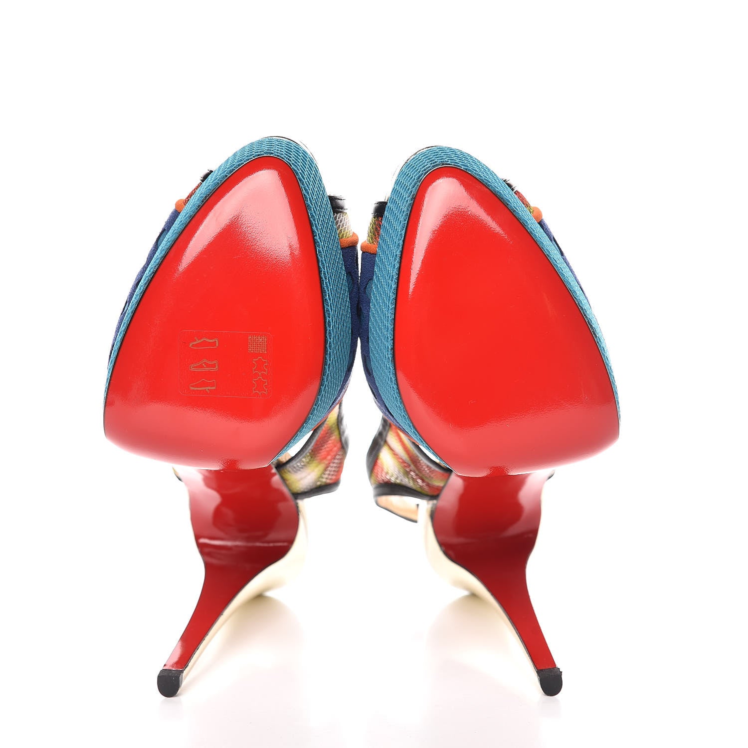 Christian Louboutin Fishnet Shiny Calfskin Marinadentella 150 Pumps 40 Ocean 5 of 8
