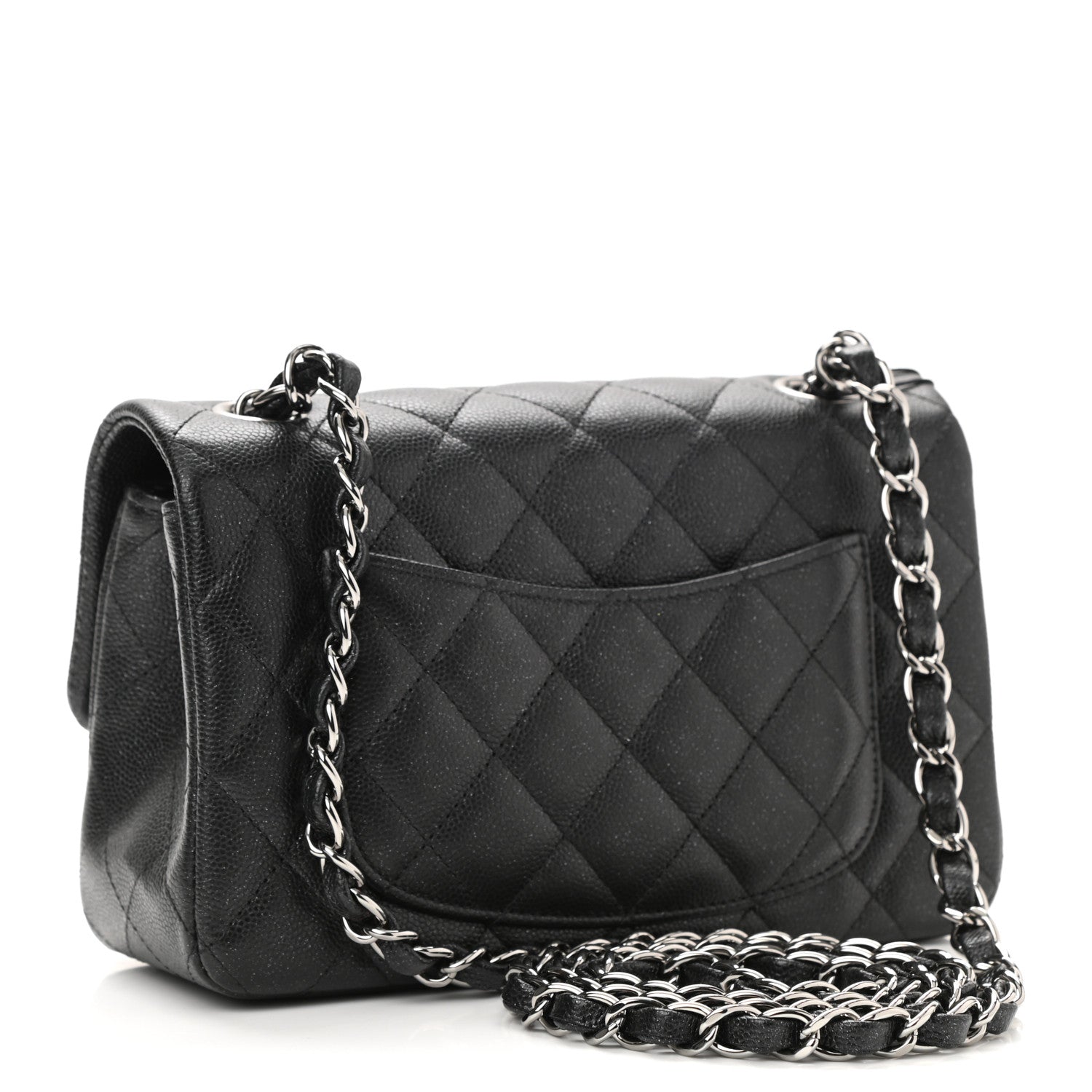 Chanel Iridescent Caviar Quilted Mini Rectangular Flap Black 3 of 11