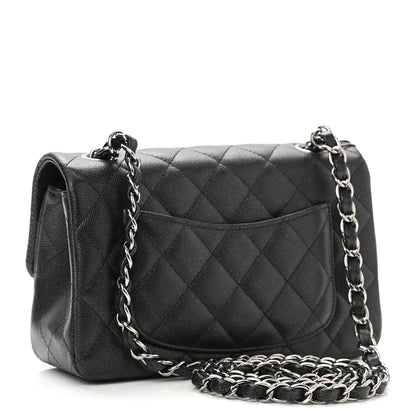 Chanel Iridescent Caviar Quilted Mini Rectangular Flap Black 3 of 11