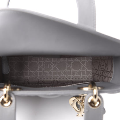 Christian Dior Lambskin Cannage Small Lucky Badges My Lady Dior Grey 5 of 13