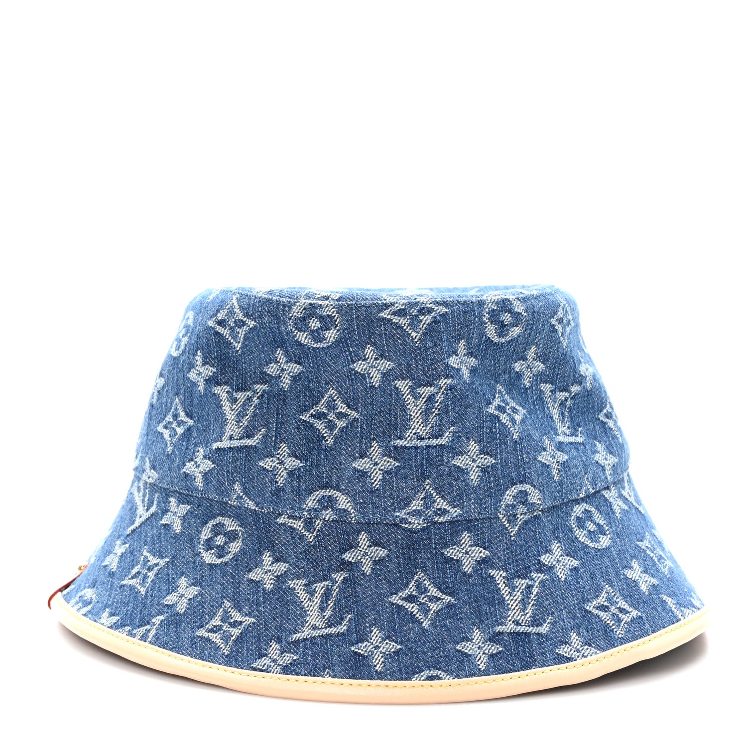 Louis Vuitton Monogram Denim Jacquard LV Remix Bucket Hat Blue 5 of 10