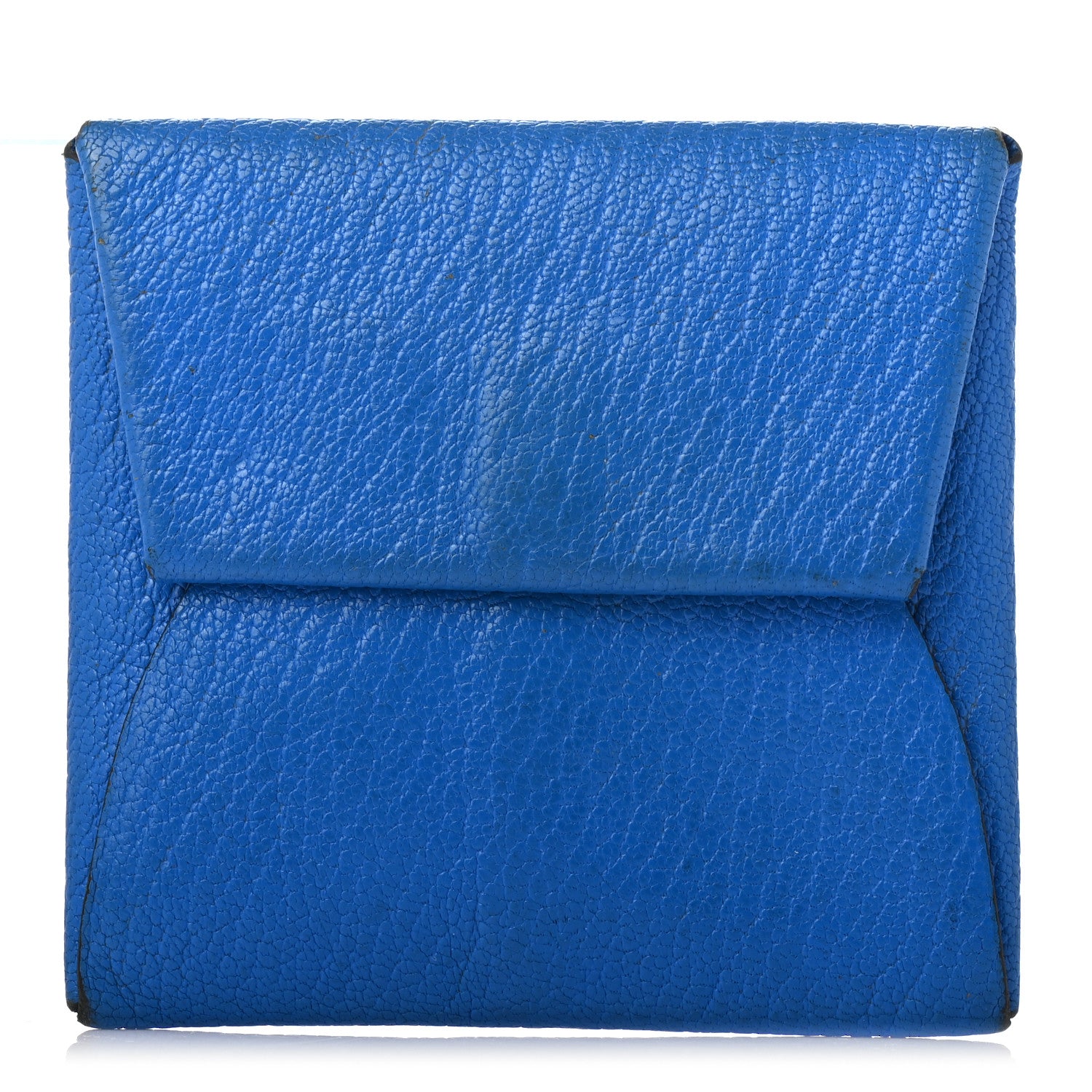 Hermes Chevre Mysore Bastia Coin Purse Bleu Hydra 1 of 13