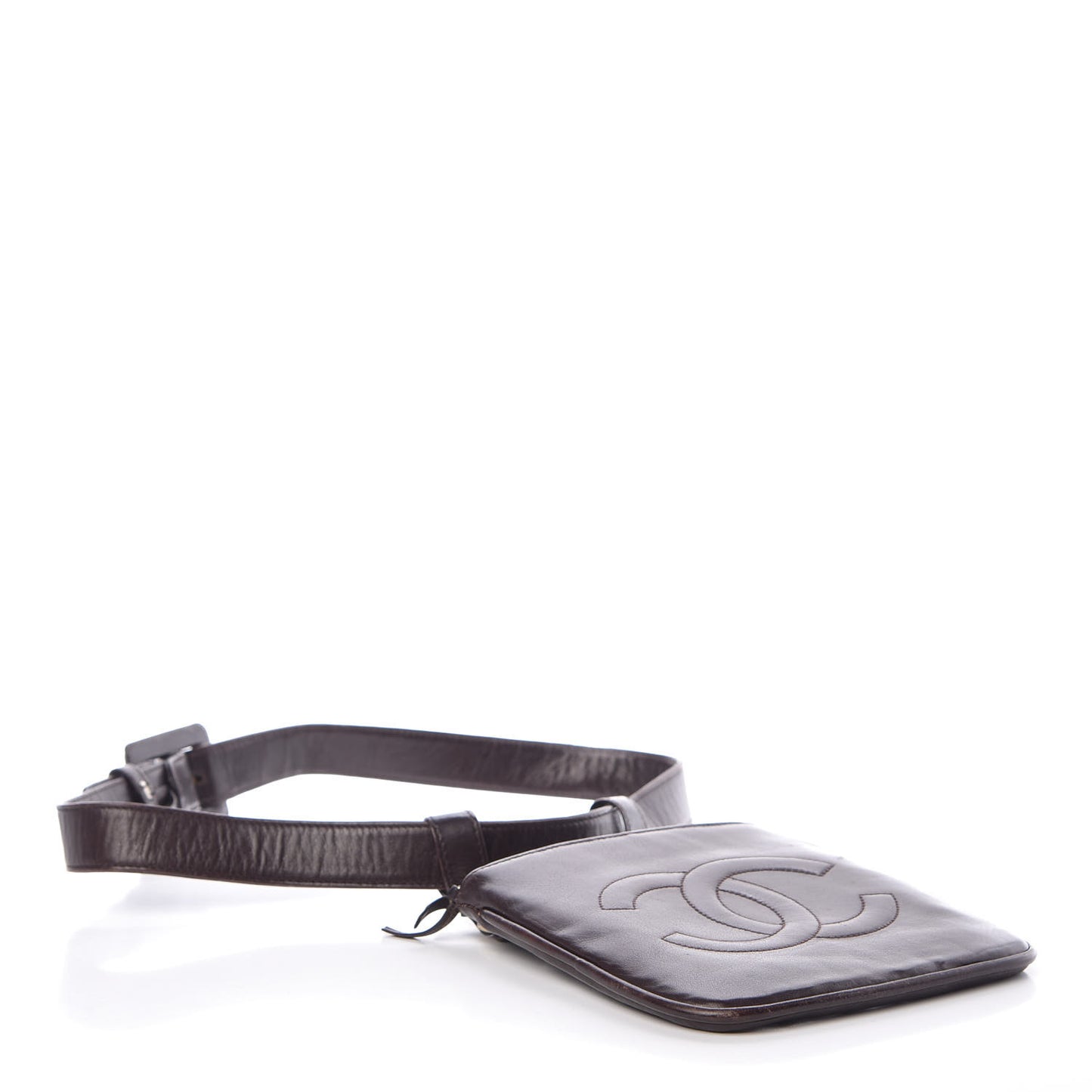 Lambskin Waist Belt Bag Brown