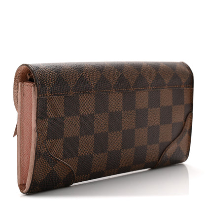 Louis Vuitton Damier Ebene Caissa Wallet Rose Ballerine 2 of 12