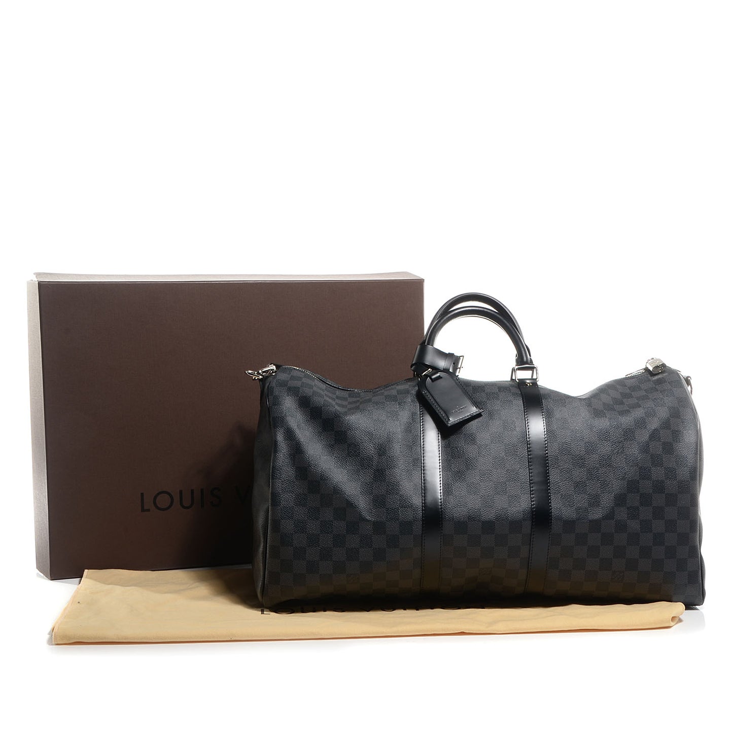 Damier Graphite Keepall Bandouliere 55
