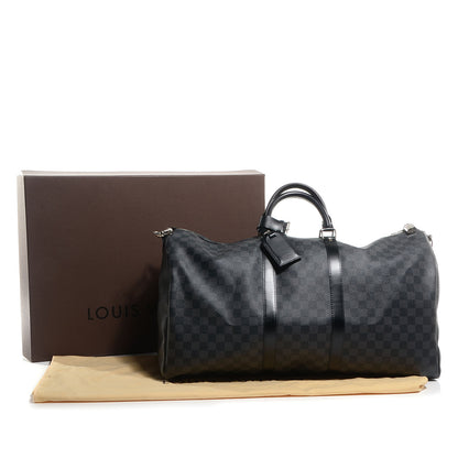 Louis Vuitton Damier Graphite Keepall Bandouliere 55 9 of 9