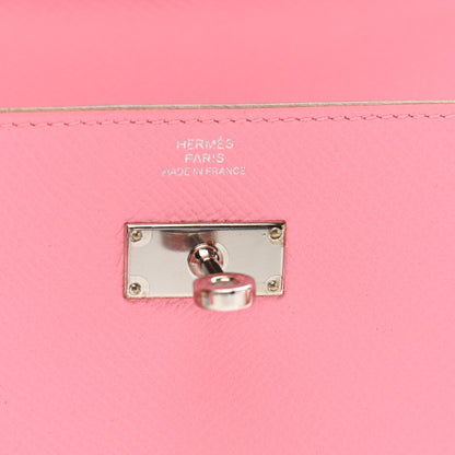 Hermes Epsom Kelly Longue Wallet Rose Confetti 6 of 8