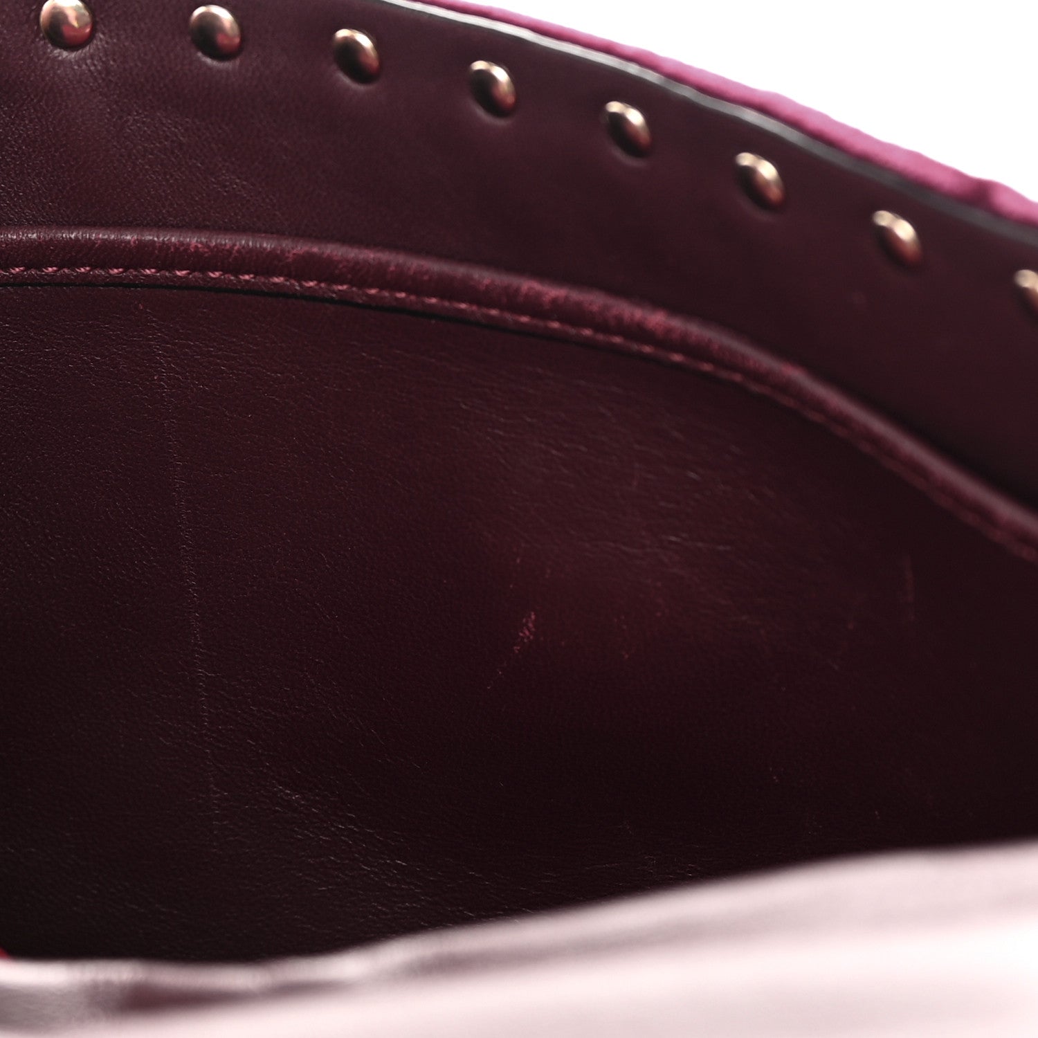 Valentino Garavani Velvet Medium Rockstud Spike Shoulder Bag Rubino 11 of 18