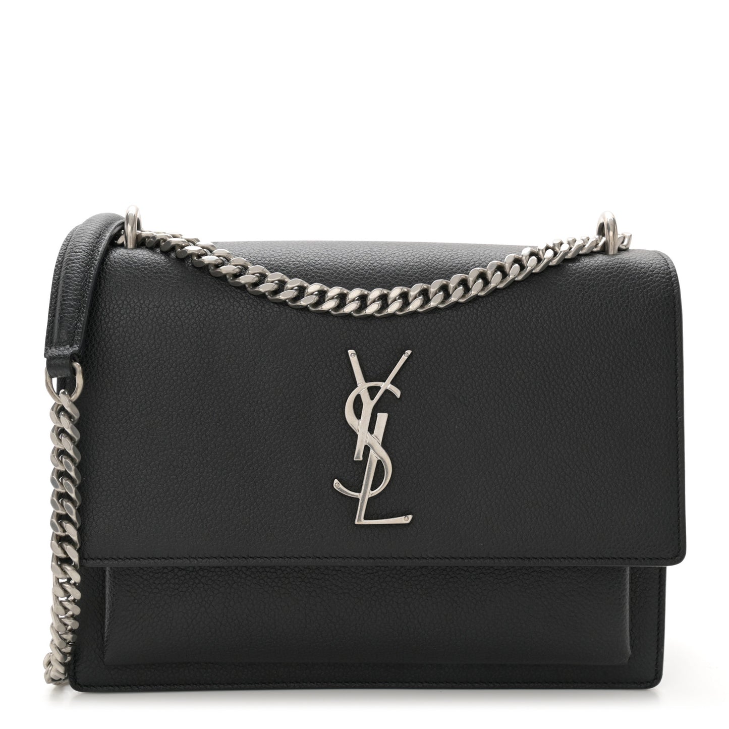 Grained Calfskin Medium Monogram Sunset Black