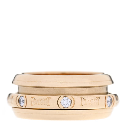 Piaget 18K Yellow Gold Diamond Possession Movable Ring 53 6.5 1 of 4