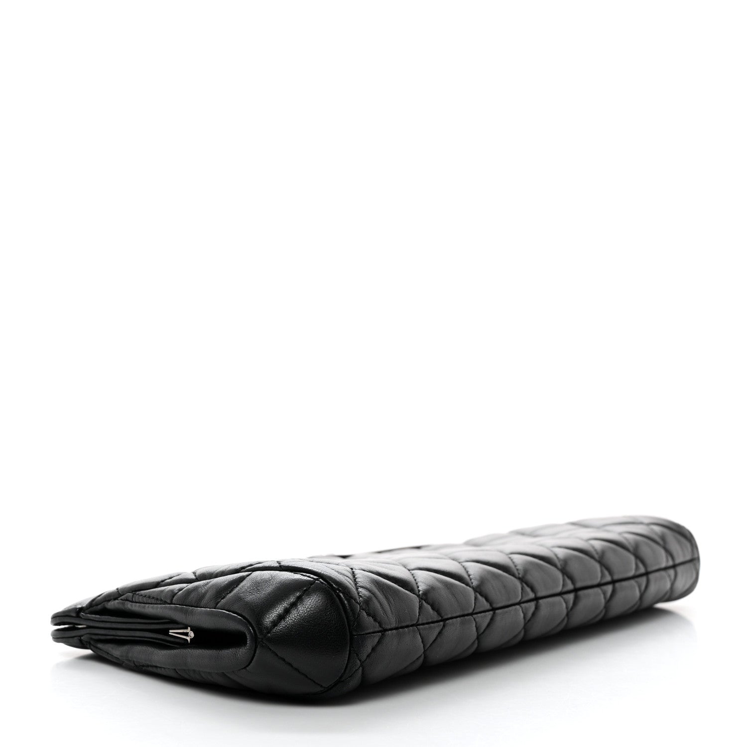 Chanel Lambskin Quilted Clutch Black 5 of 8