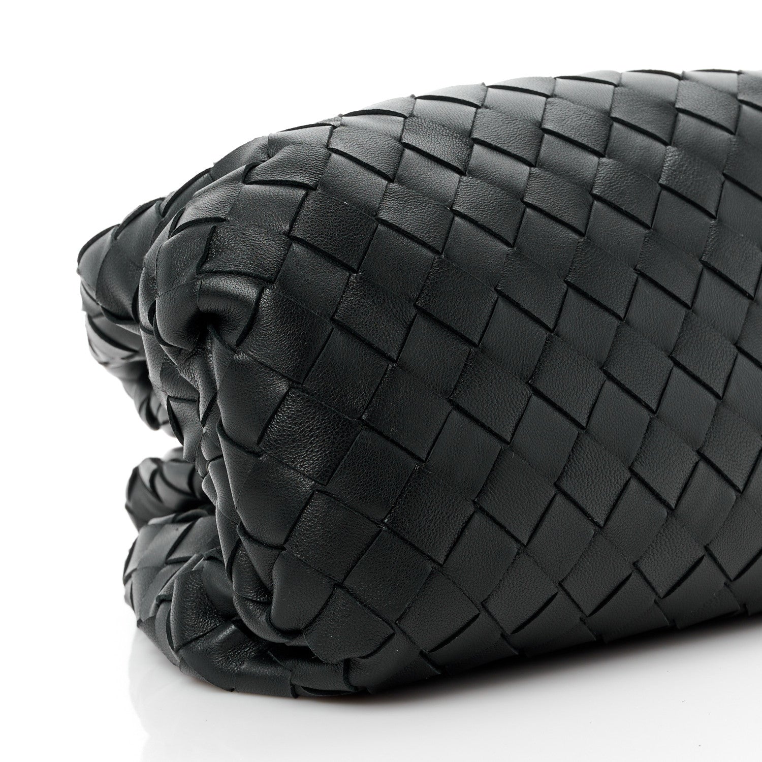 Bottega Veneta Nappa Maxi Intreccio The Pouch Oversized Clutch Black 10 of 11