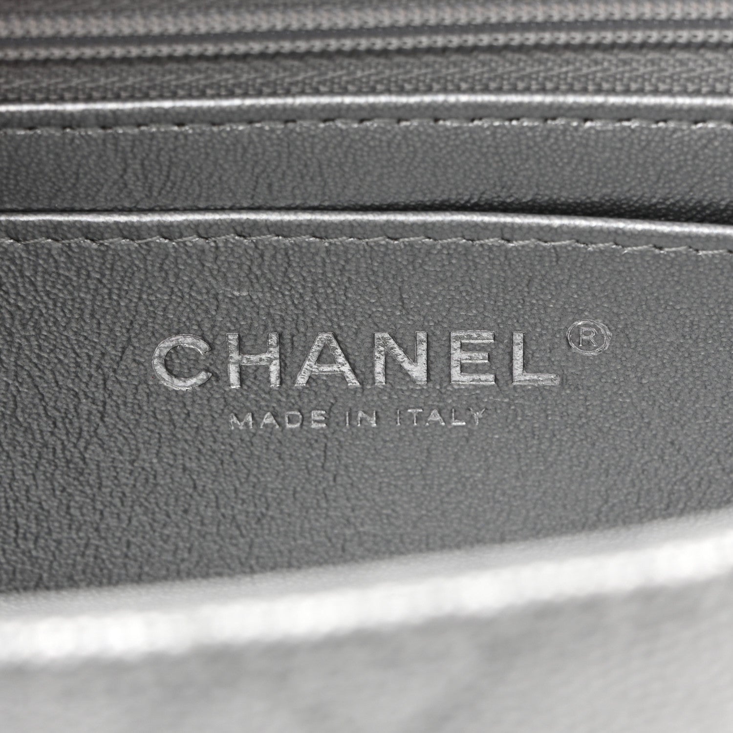 Chanel Metallic Caviar Quilted Mini Top Handle Rectangular Flap Silver 6 of 11